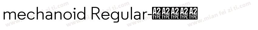 mechanoid Regular字体转换